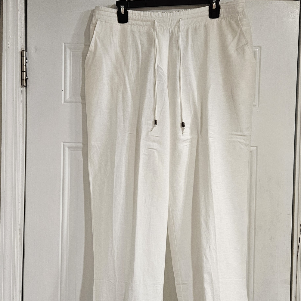 Bare Anthology Women's White Wide Leg Pants